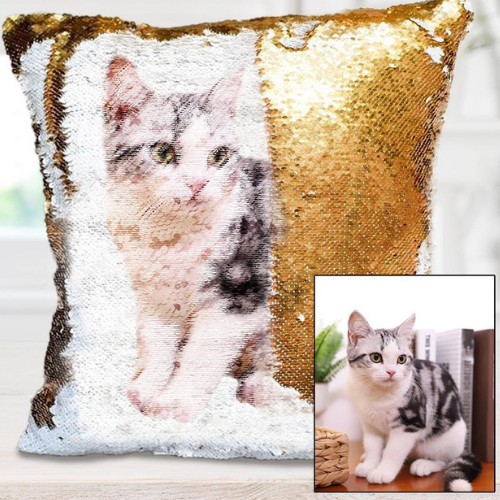 Custom image sequin pillowcase Custom image sequin pillowcase